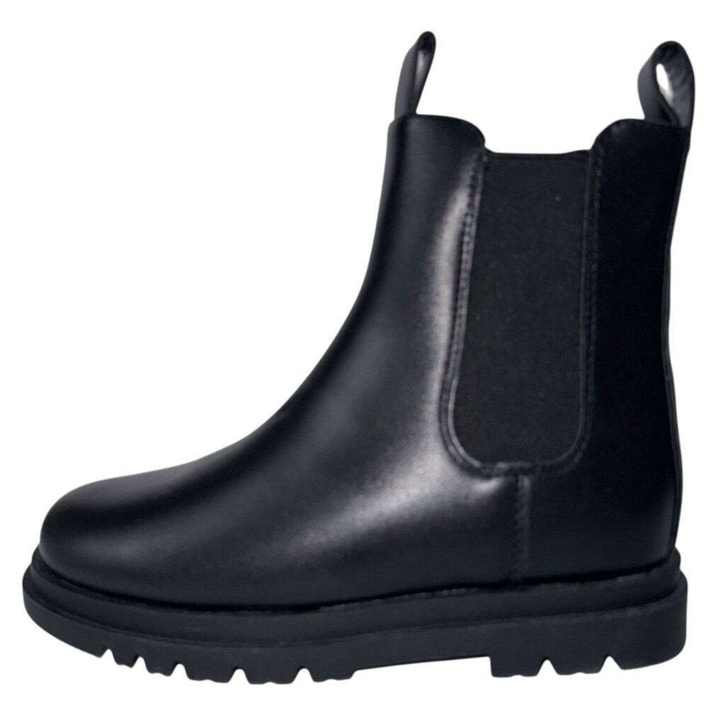 Thereabouts Willow Girls Size 1 Boots Black Chelsea Ankle Winter Bootie Kids New